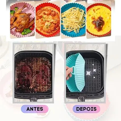 Kit com 6 unidades de capas protetoras para AirFryer e Forno Elétrico