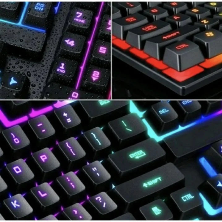 Teclado Gamer Semi-mecânico RGB